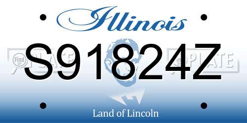S91824Z Illinois License Plate