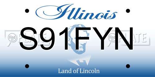 S91FYN Illinois License Plate