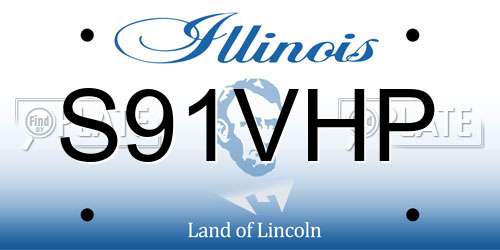 S91VHP Illinois License Plate