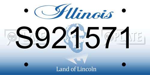 S921571 Illinois License Plate