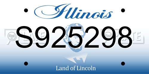 S925298 Illinois License Plate