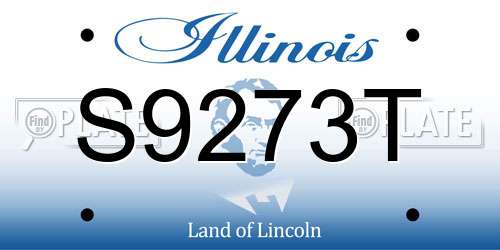 S9273T Illinois License Plate