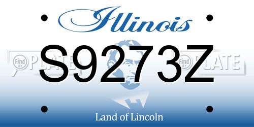 S9273Z Illinois License Plate