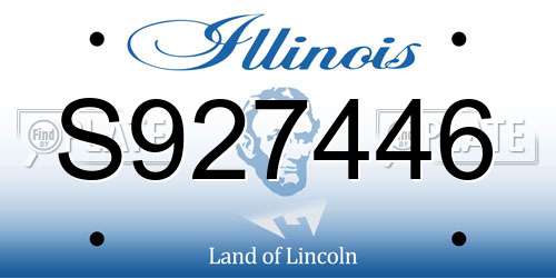 S927446 Illinois License Plate