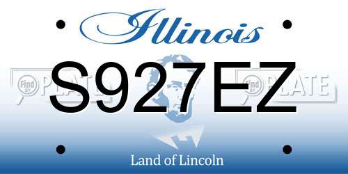 S927EZ Illinois License Plate