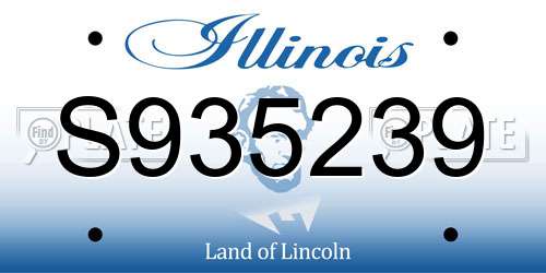 S935239 Illinois License Plate