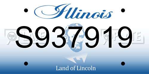 S937919 Illinois License Plate