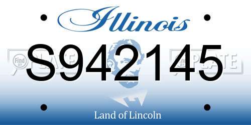 S942145 Illinois License Plate