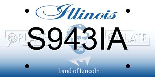 S943IA Illinois License Plate
