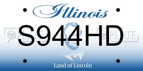 S944HD Illinois License Plate