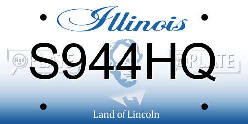 S944HQ Illinois License Plate