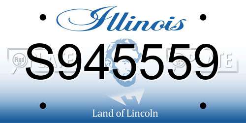 S945559 Illinois License Plate