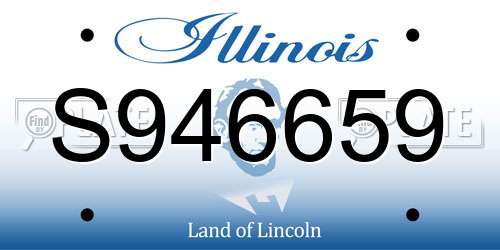 S946659 Illinois License Plate