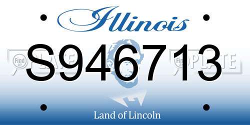 S946713 Illinois License Plate