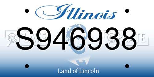 S946938 Illinois License Plate