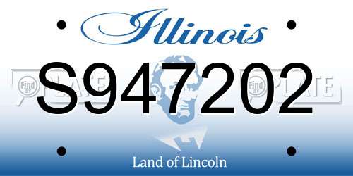 S947202 Illinois License Plate