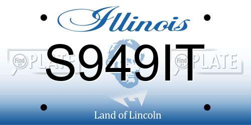 S949IT Illinois License Plate