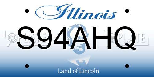 S94AHQ Illinois License Plate