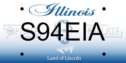 S94EIA Illinois License Plate