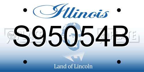 S95054B Illinois License Plate