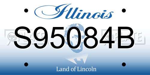 S95084B Illinois License Plate