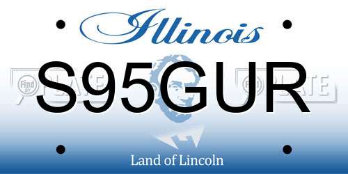 S95GUR Illinois License Plate