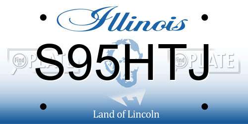 S95HTJ Illinois License Plate