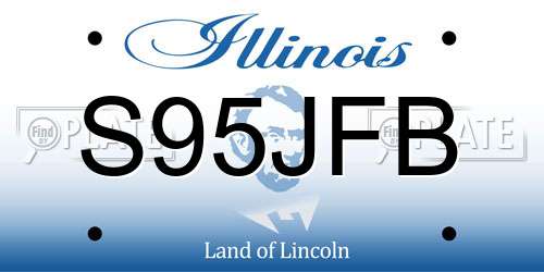 S95JFB Illinois License Plate