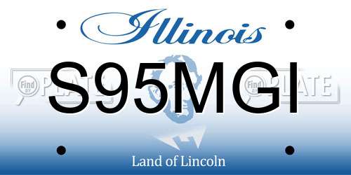 S95MGI Illinois License Plate