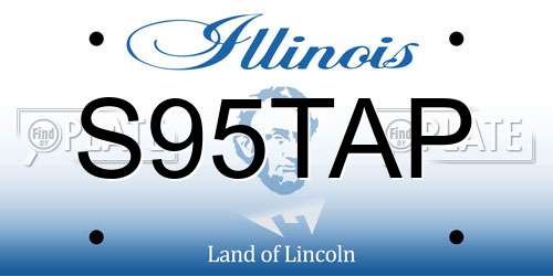 S95TAP Illinois License Plate