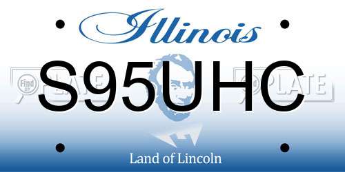 S95UHC Illinois License Plate