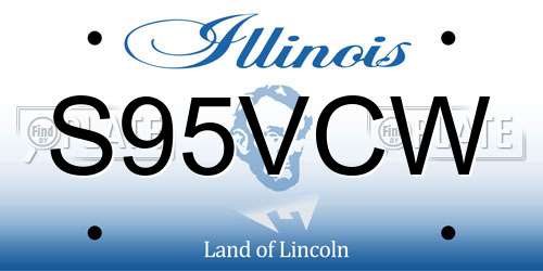 S95VCW Illinois License Plate