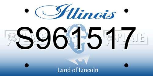 S961517 Illinois License Plate