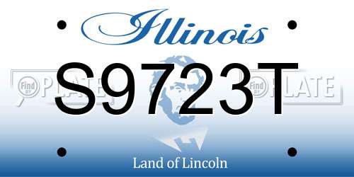S9723T Illinois License Plate
