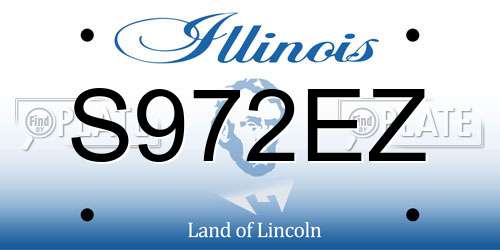S972EZ Illinois License Plate