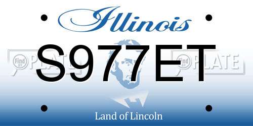 S977ET Illinois License Plate