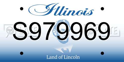 S979969 Illinois License Plate
