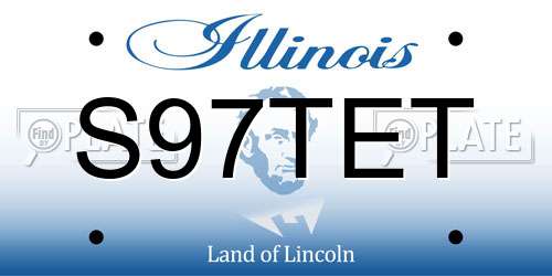 S97TET Illinois License Plate