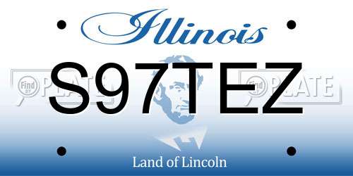 S97TEZ Illinois License Plate