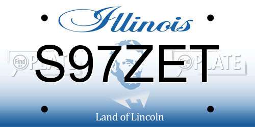 S97ZET Illinois License Plate