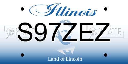 S97ZEZ Illinois License Plate