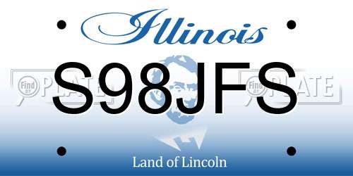 S98JFS Illinois License Plate