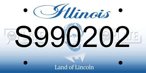 S990202 Illinois License Plate