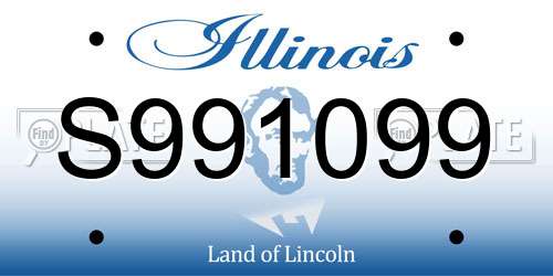 S991099 Illinois License Plate