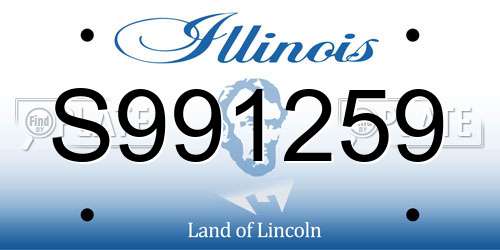 S991259 Illinois License Plate