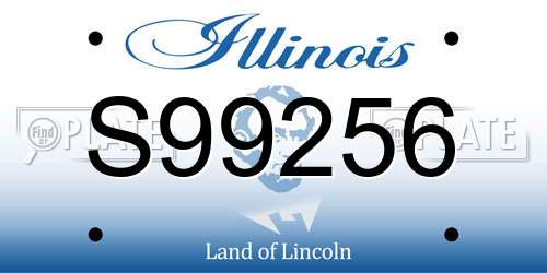 S99256 Illinois License Plate