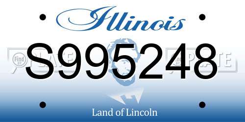 S995248 Illinois License Plate