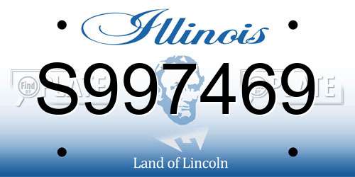 S997469 Illinois License Plate