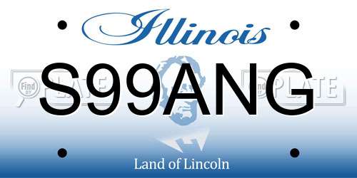 S99ANG Illinois License Plate