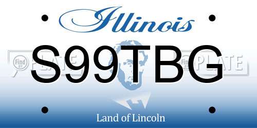 S99TBG Illinois License Plate